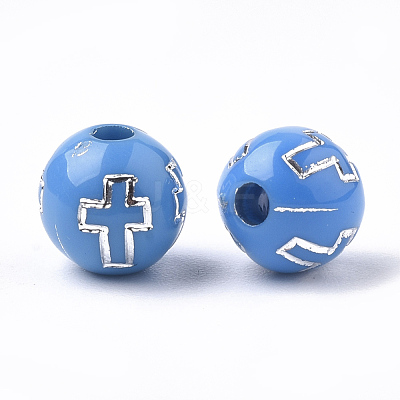 Plating Acrylic Beads PACR-Q113-10I-1
