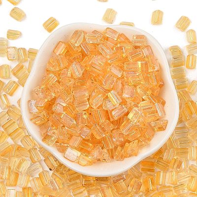 Transparent Spray Painted Glass Seed Beads SEED-L011-10A-07-1