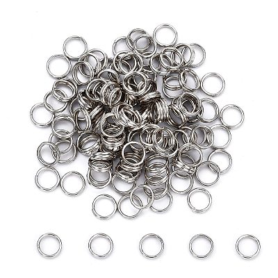 Brass Split Rings KK-E647-10P-6mm-1
