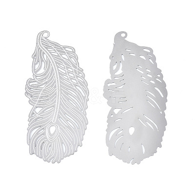 Non-Tarnish 304 Stainless Steel Filigree Big Pendants LS-STAS-S118-037-1