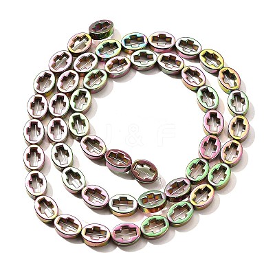 Electroplated Synthetic Non-magnetic Hematite Beads Strands G-L613-Z01-01J-1