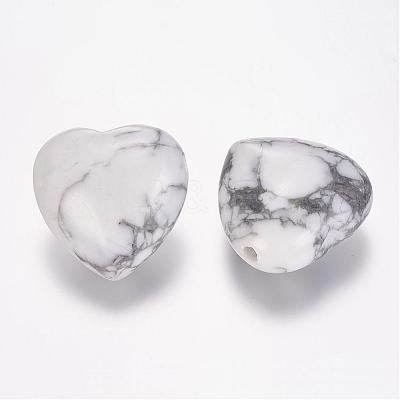 Natural Howlite Beads G-E338-11J-1
