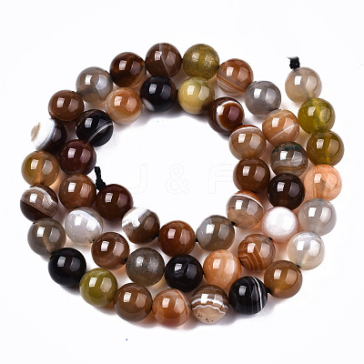 Natural Agate Beads Strands G-T131-34A-1