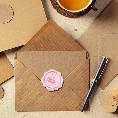 100Pcs Adhesive Wax Seal Stickers DIY-CP0010-70E-1