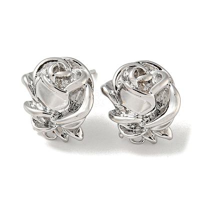 Brass Stud Earring Findings KK-R152-01P-1