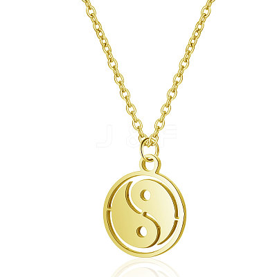 201 Stainless Steel Pendants Necklaces NJEW-S069-TN056-2-1