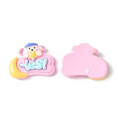 Opaque Resin Cabochons CRES-P023-01C-1