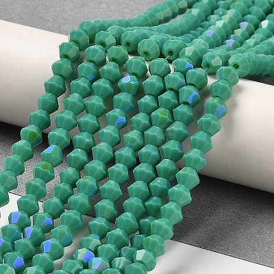 Opaque Solid Color Imitation Jade Glass Beads Strands LS-EGLA-A039-P4mm-L07-1