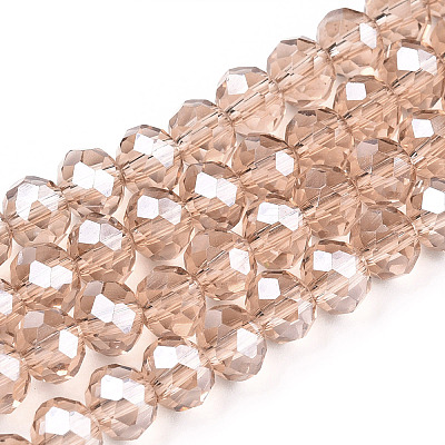 Electroplate Glass Beads Strands EGLA-A034-T1mm-A29-1