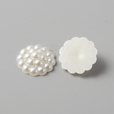 ABS Plastic Imitation Pearl Cabochons KY-WH0045-54A-1