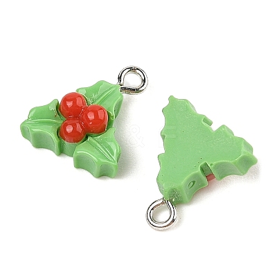 Christmas Theme Opaque Resin Pendants RESI-S08-02N-1