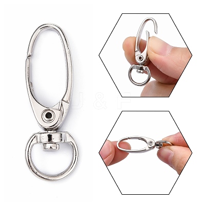 Iron Swivel Snap Hooks Clasps E341-6-1