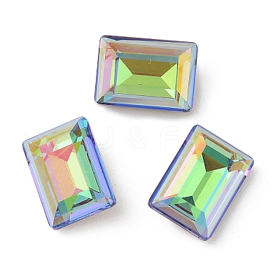 Glass Rhinestone Cabochons RGLA-L029-05B-SPLA-1