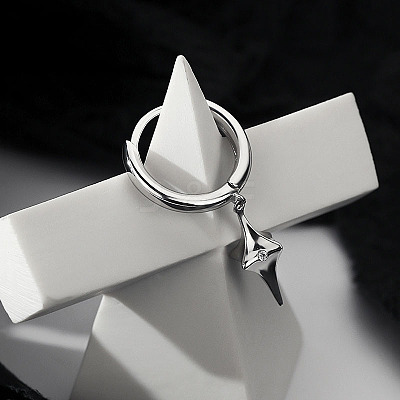 Star Brass Hoop Earrings FS-WGD90F4-01-1