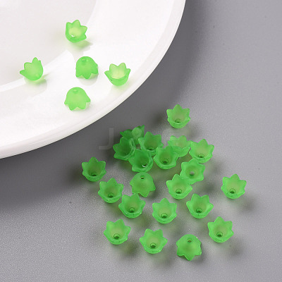 Transparent Acrylic Beads Caps PL543-9-1