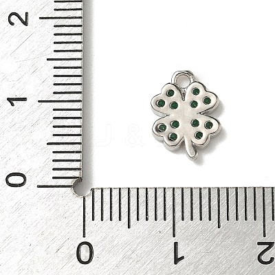 Brass Micro Pave Cubic Zirconia Charms X-KK-I276-44P-1