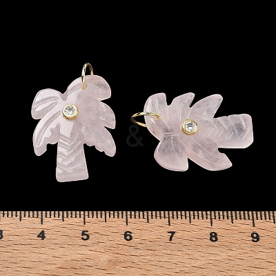 Natural Rose Quartz Carved Pendants GG-CBA67BD-02G-J-1