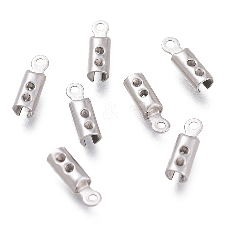 Tarnish Resistant 304 Stainless Steel Folding Crimp Ends STAS-O130-03E-1