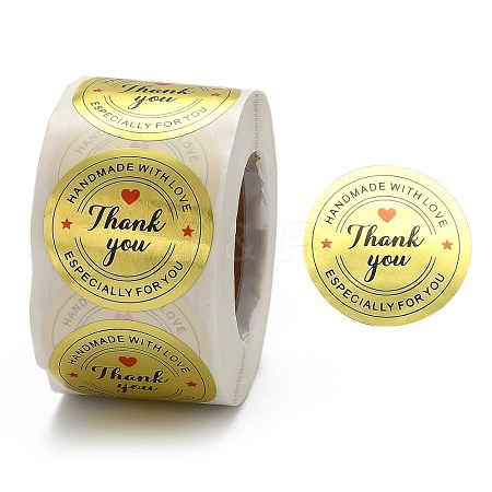 1.5 Inch Thank You Stickers DIY-G021-12C-1