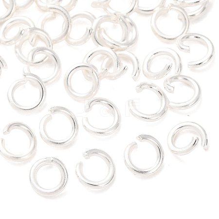 Brass Open Jump Rings KK-G604-08S-21-1