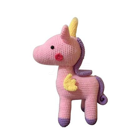 DIY Unicorn Doll Crochet Kit DIY-I053-03-1