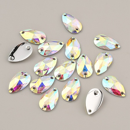 Sew on Rhinestones GLAA-WH0030-16B-1