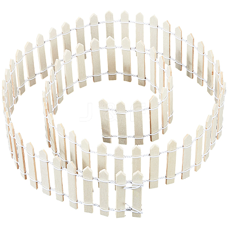 1Pc Wood Fence Ornaments WOOD-CN0001-28A-1