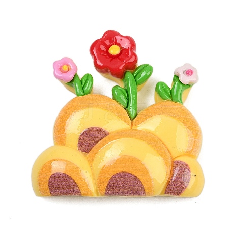 Opaque Resin Cabochons CRES-P037-01C-1