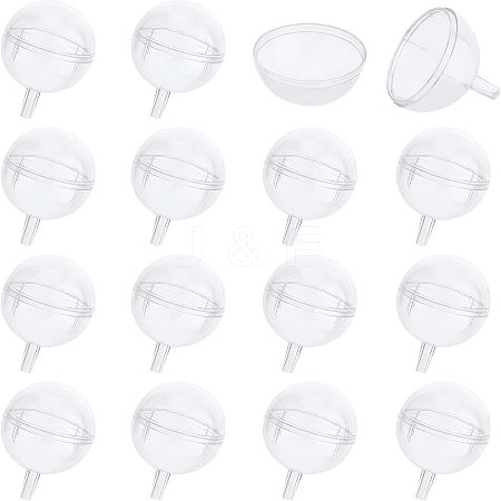 Plastic Chocolate Holder Case Flower Support AJEW-WH0261-42-1