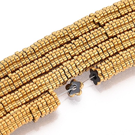 Electroplated Synthetic Non-magnetic Hematite Beads Strands X-G-T139-63C-1