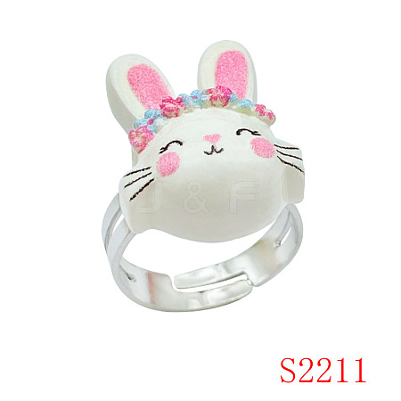 Easter Resin with Iron Finger Rings for Girl FS-WG45AD0-04-1