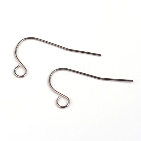 304 Stainless Steel Earring Hook Findings STAS-M240-01-1