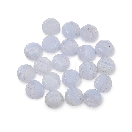 Natural Blue Lace Agate Cabochons G-B146-01B-1
