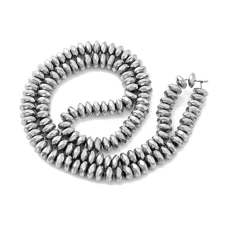 Electroplate Non-magnetic Synthetic Hematite Beads Strands X-G-J160-D-01-1