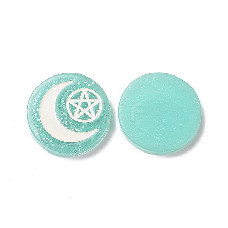 Resin Cabochons RESI-G055-02G-1