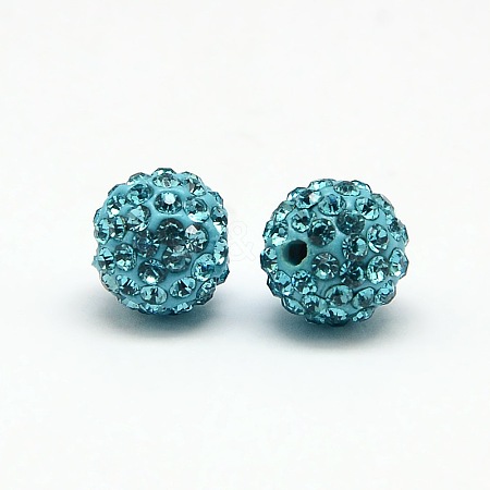 Polymer Clay Rhinestone Beads RB-A053-4mm-03-1