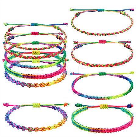 Braided Nylon Thread Cord Bracelets BJEW-SW00049-1