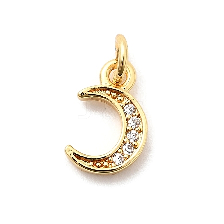 Brass Micro Pave Cubic Zirconia Pendants KK-Z135-03G-01-1