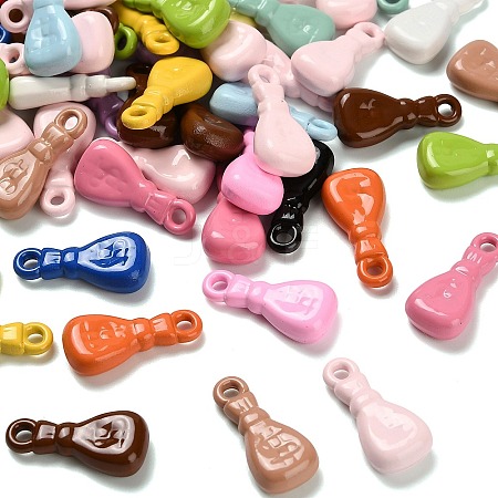 Baking Paint Opaque Acrylic Pendants OACR-H059-03-1