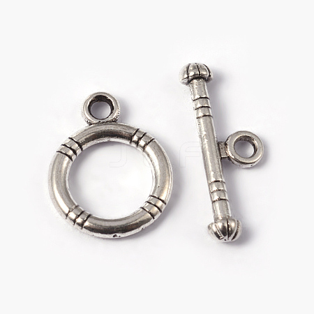 Tibetan Style Alloy Toggle Clasps X-LF0161Y-1