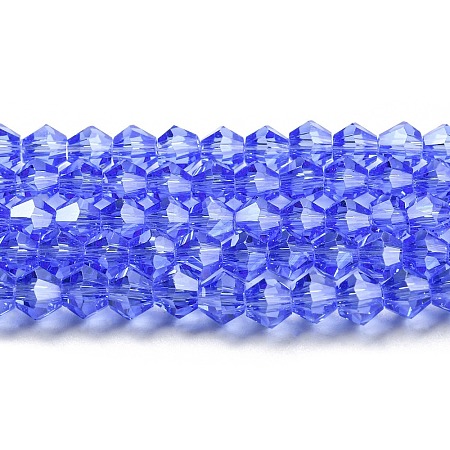 Transparent Electroplate Glass Beads Strands LS-GLAA-F029-2mm-C07-1