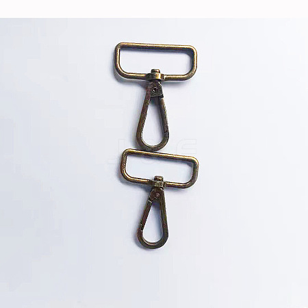 Alloy Swivel Clasps Lanyard Snap Hooks for Purse Bag Strap Hardware AL-CBACC64-01AB-A-1