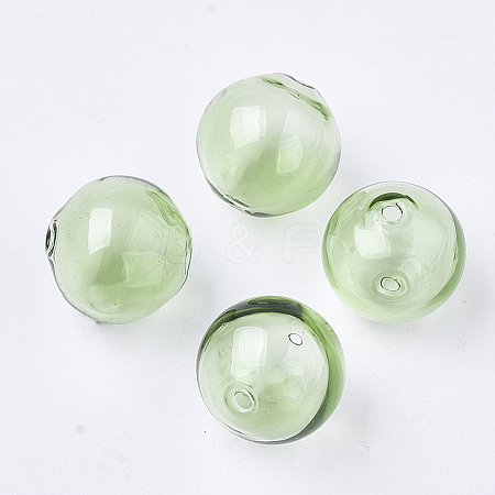 Handmade Blown Glass Beads BLOW-T001-32B-05-1