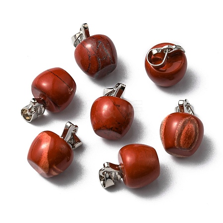 Natural Red Jasper Pendants G-G742-06P-1