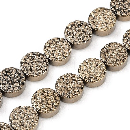 Electroplated Synthetic Non-magnetic Hematite Beads Strands G-H072-F01-01A-1