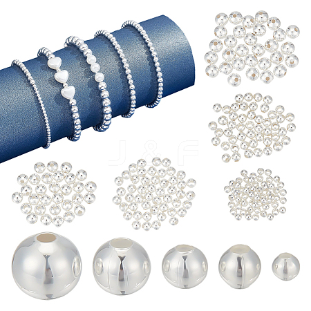220Pcs 5 Styles Brass Spacer Beads KK-ME0002-98-1