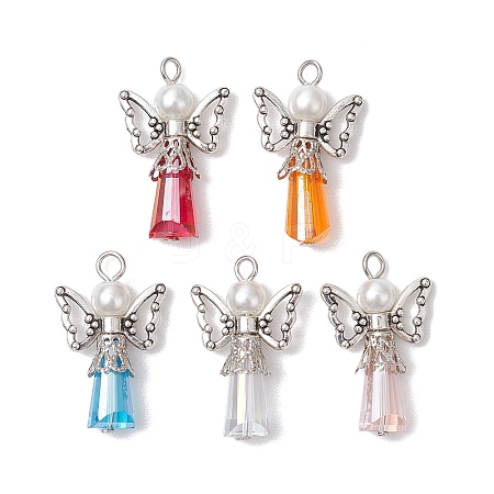 Glass & Alloy Pendants PALLOY-JF03050-1