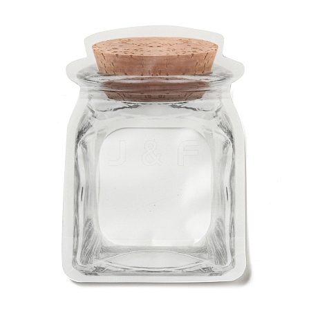 Bottle Shaped Plastic Zip Top Gift Bags OPP-Q008-02A-1