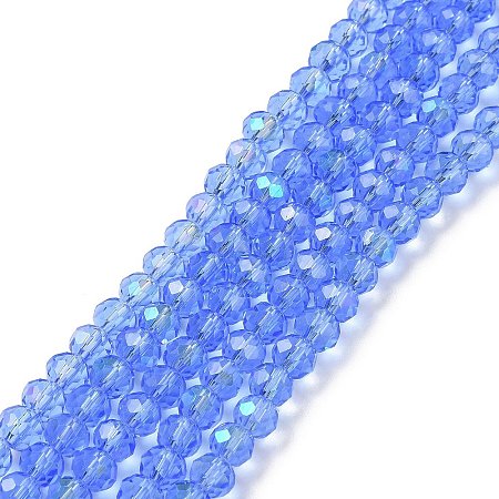 Electroplate Glass Beads Strands EGLA-A044-T1mm-L14-1