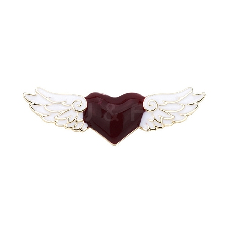 Heart with Wing Enamel Pin HEAR-PW0001-048-1